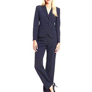 2 Piece - Le Suit Navy Pinstripe Suit